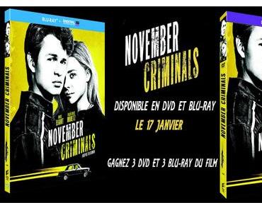 [CONCOURS] : Gagnez votre DVD/Blu-ray du film November Criminals !