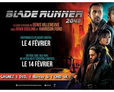 [CONCOURS] : Gagnez votre DVD, BR et BR 4K UHD du film Blade Runner 2049 !