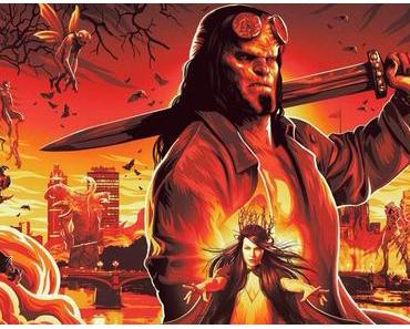 Affiche bannière spéciale NYCC pour Hellboy de Neil Marshall