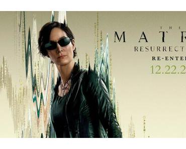 Affiches personnages US pour Matrix Resurrections de Lana Wachowski
