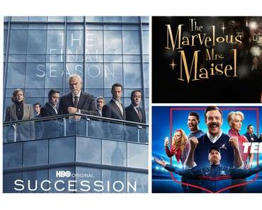Séries | SUCCESSION S04 – 18/20 | THE MARVELOUS MRS MAISEL S05 – 17/20 | TED LASSO S03 – 13/20
